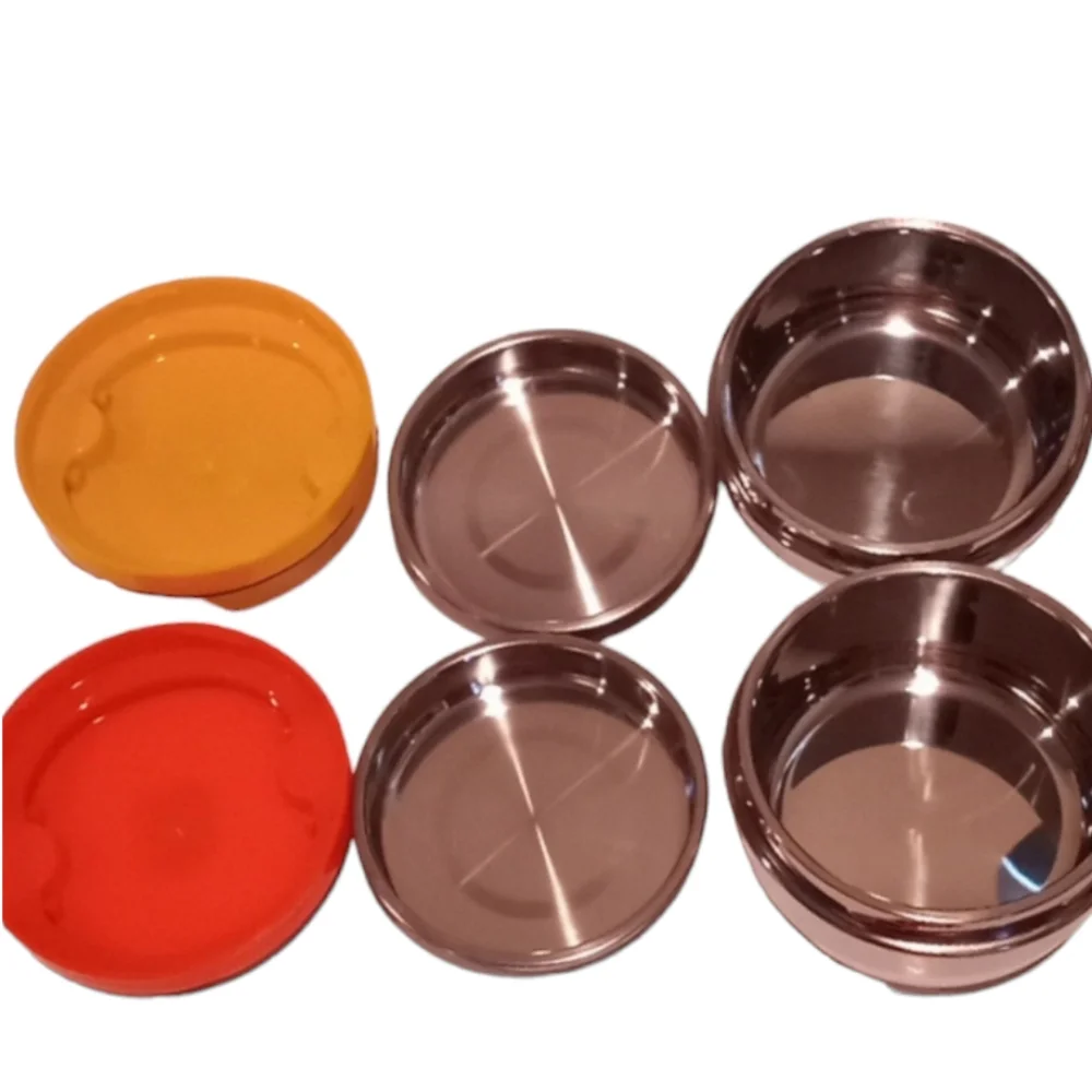 COPY - Double Layer Lunch Box, 2 Different color Yellow and Orange